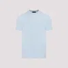 Dunhill Short-sleeved Solid T-shirt In Light Blue