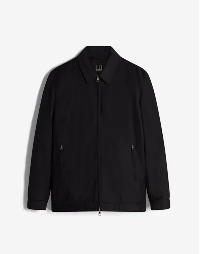 Dunhill Lightweight Wool Blouson In Blue