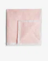 DUNHILL LINEN POCKET SQUARE WITH CONTRAST BORDER