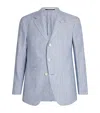 Dunhill Linen Stripe Cavendish Single Breasted Sports Coat