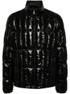 DUNHILL LOGO-APPLIQUÉ QUILTED JACKET