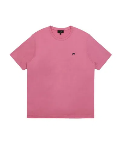 Dunhill Logo Embroidered T-shirt In Pink