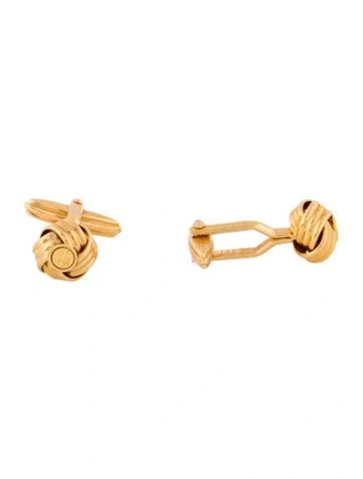 Pre-owned Dunhill Logo Knot Cufflinks In Multi