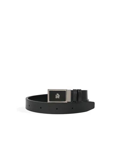 Dunhill Logo Pin Buckle Belt In Black