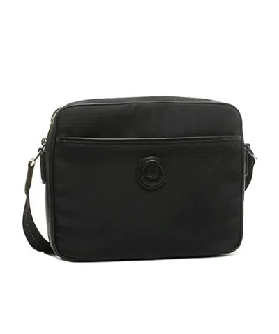 Dunhill Logo Shoulder Bag In Black