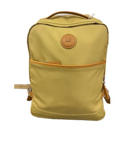 Dunhill Logo Zipper Backpack In Green