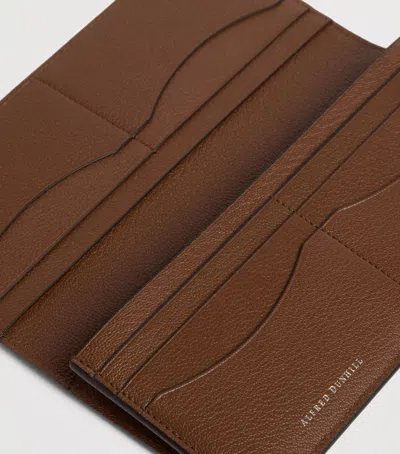 Dunhill Long Capra Leather Alfred Wallet In Red