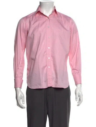 Pre-owned Dunhill Long Sleeve Dress Shirt In Pink