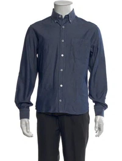 Pre-owned Dunhill Long Sleeve Shirt In Blue