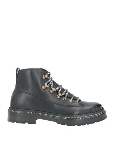 Dunhill Man Ankle Boots Black Size 8 Leather
