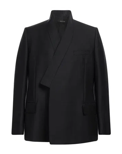 Dunhill Man Blazer Black Size 40 Mohair Wool, Wool