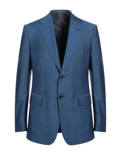 Dunhill Suit Jackets In Blue