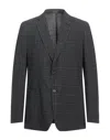 Dunhill Man Blazer Charcoal Size 44 Wool, Elastane In Grey