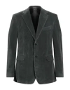 Dunhill Man Blazer Dark Green Size 42 Cotton, Elastane In Green