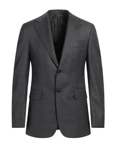 Dunhill Man Blazer Grey Size 38 Wool