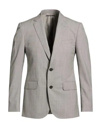 Dunhill Man Blazer Grey Size 44 Wool, Silk In Gray