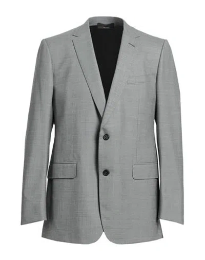 Dunhill Man Suit Jacket Light Grey Size 46 Wool