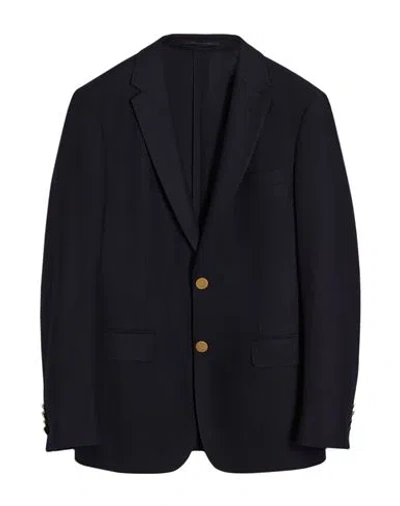 Dunhill Man Blazer Midnight Blue Size 36 Wool, Cashmere