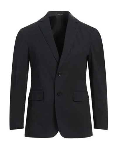Dunhill Man Blazer Midnight Blue Size 40 Cotton, Elastane
