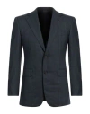 Dunhill Man Blazer Midnight Blue Size 46 Wool, Linen, Silk In Blue