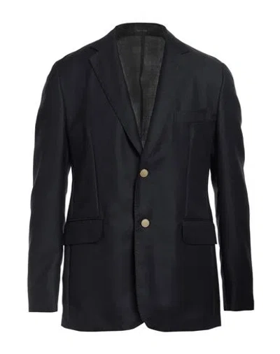 Dunhill Man Blazer Midnight Blue Size 44 Mohair Wool, Wool