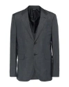 Dunhill Man Blazer Midnight Blue Size 48 Wool, Mulberry Silk In Blue