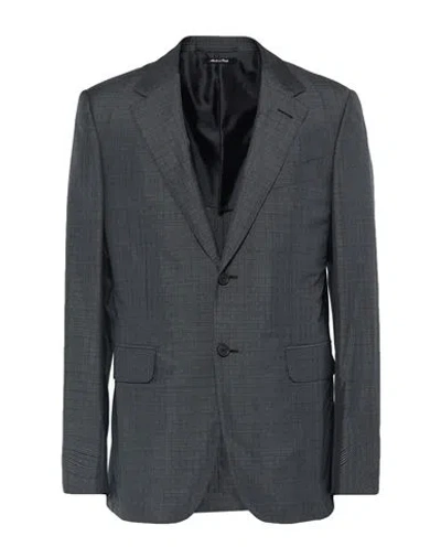 Dunhill Man Blazer Midnight Blue Size 48 Wool, Mulberry Silk