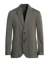 Dunhill Man Blazer Military Green Size 42 Cotton, Mulberry Silk, Elastane In Green
