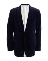Dunhill Man Coat Navy Blue Size 42 Cotton In Navy Blue