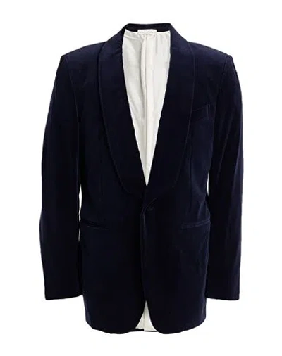 Dunhill Man Coat Navy Blue Size 42 Cotton