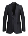 Dunhill Man Blazer Navy Size 44 Mulberry Silk In Navy