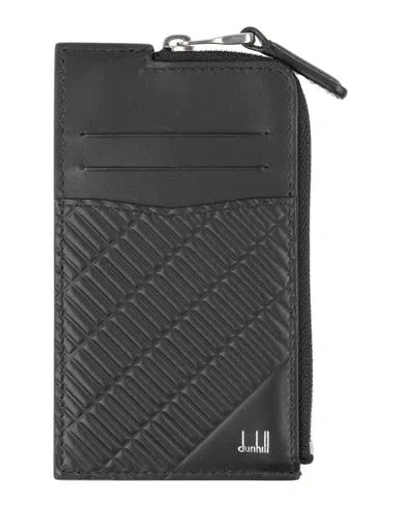 Dunhill Man Cardholder Black Size - Leather