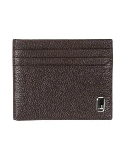 Dunhill Man Cardholder Dark Brown Size - Leather