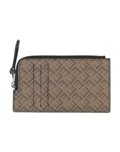 Dunhill Man Cardholder Khaki Size - Leather In Brown