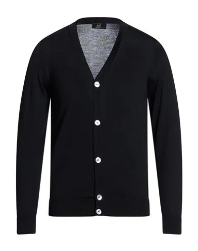 Dunhill Man Cardigan Black Size Onesize Wool
