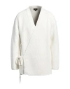 Dunhill Man Cardigan Off White Size Xl Cotton, Polyamide, Elastane In Off White