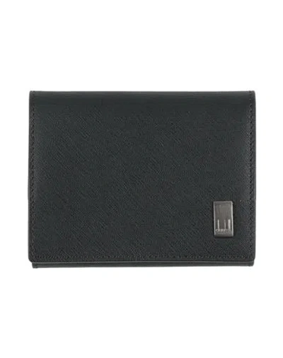 Dunhill Man Coin Purse Black Size - Leather