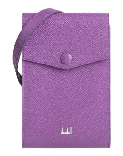 Dunhill Man Cross-body Bag Purple Size - Leather