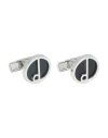 Dunhill Man Cufflinks And Tie Clips Black Size - 925/1000 Silver In Black