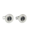 Dunhill Man Cufflinks And Tie Clips Black Size - 925/1000 Silver In Black