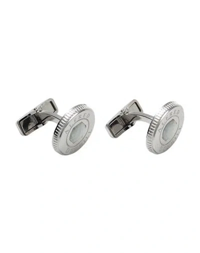 Dunhill Man Cufflinks And Tie Clips Silver Size - Steel