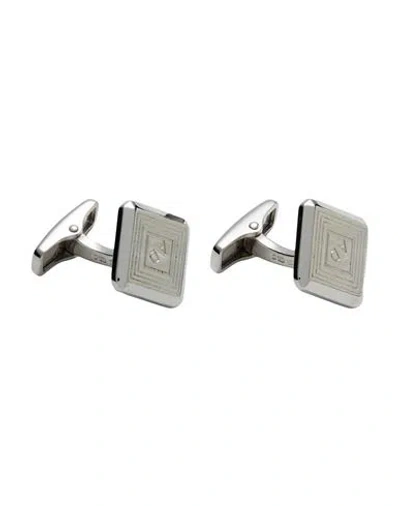 Dunhill Man Cufflinks And Tie Clips Silver Size - Steel In Metallic