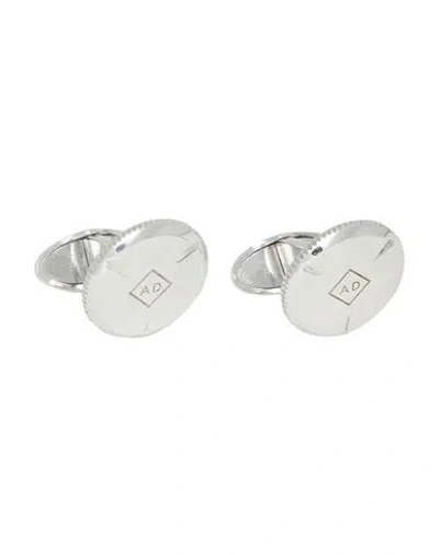 Dunhill Man Cufflinks And Tie Clips Silver Size - Steel