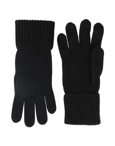 Dunhill Man Gloves Black Size 8.5 Cashmere