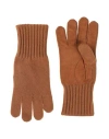 Dunhill Man Gloves Camel Size 8.5 Cashmere, Lambskin In Beige