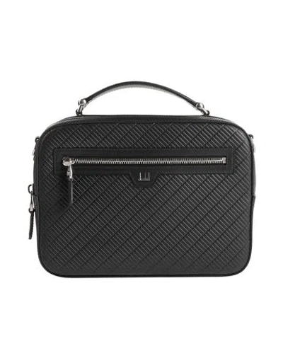 Dunhill Man Handbag Black Size - Leather