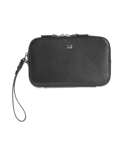 Dunhill Man Handbag Black Size - Leather In Red
