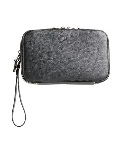Dunhill Man Handbag Black Size - Leather