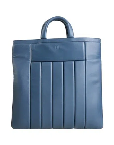 Dunhill Man Handbag Slate Blue Size - Leather