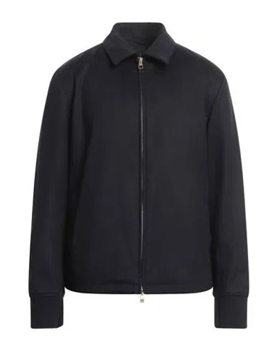 Dunhill Man Jacket Midnight Blue Size L Wool, Cashmere, Polyamide, Elastane